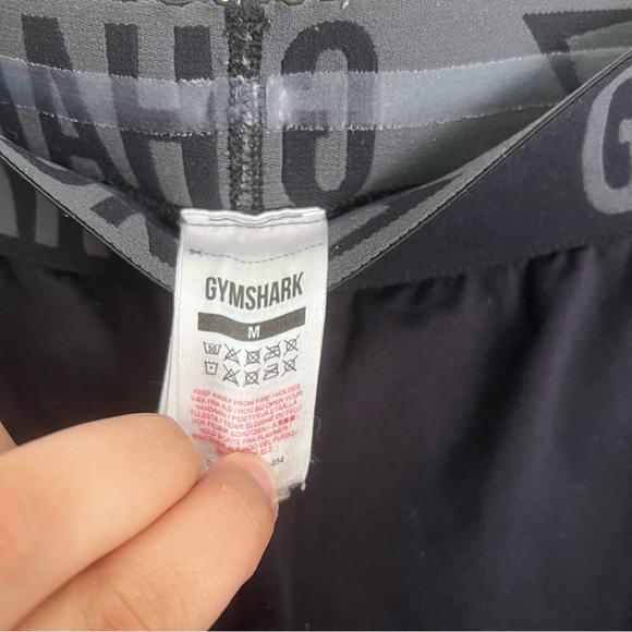 Gymshark Black Seamless Logo Leggings Size Medium - Picture 5 of 5